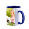 Caneca azul 8.2x9.5 cm personalizada