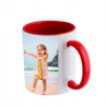 Caneca vermelha 8.2x9.5 cm personalizada