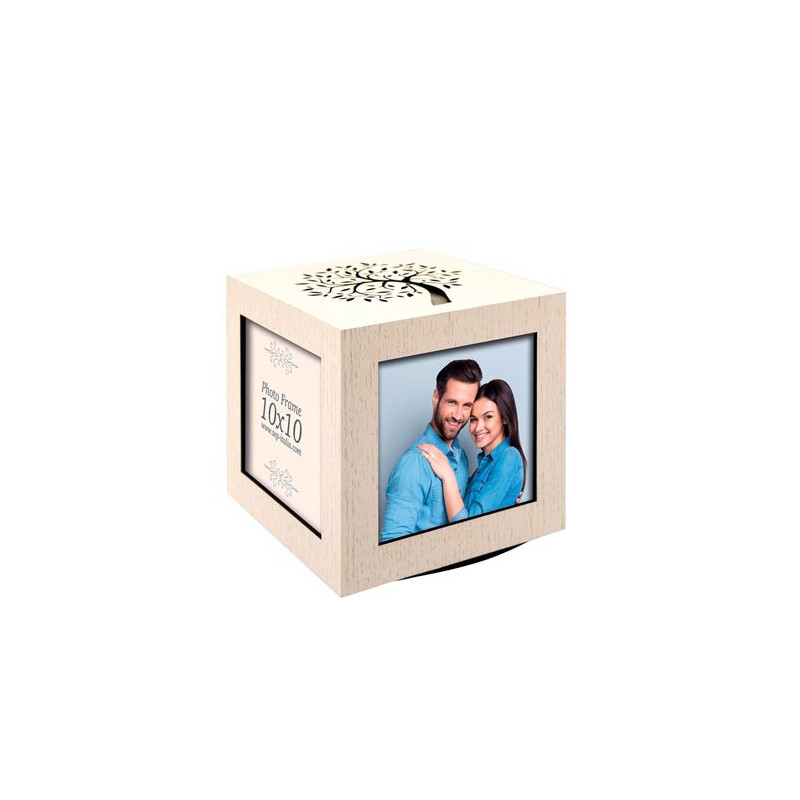 Cubo madeira norman13x13 cm personalizado