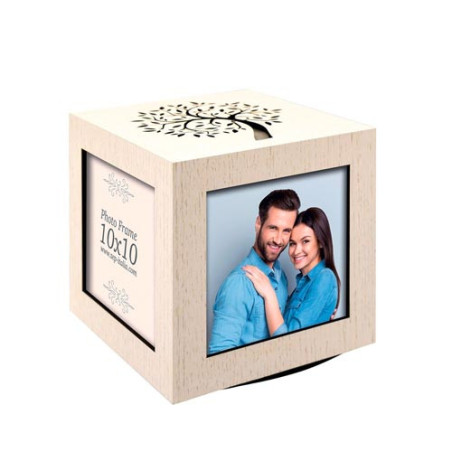 Cubo madeira norman13x13 cm personalizado