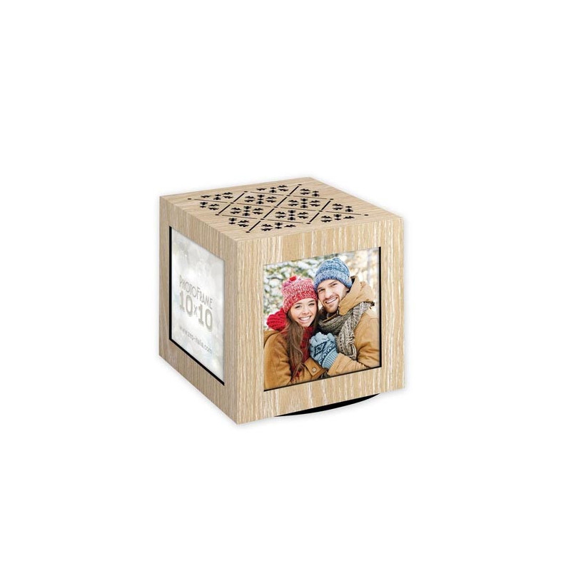 Cubo madeira donner 13x13 cm personalizado