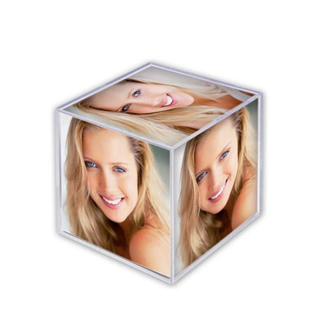 Cubo acrílico 6x6 cm personalizado