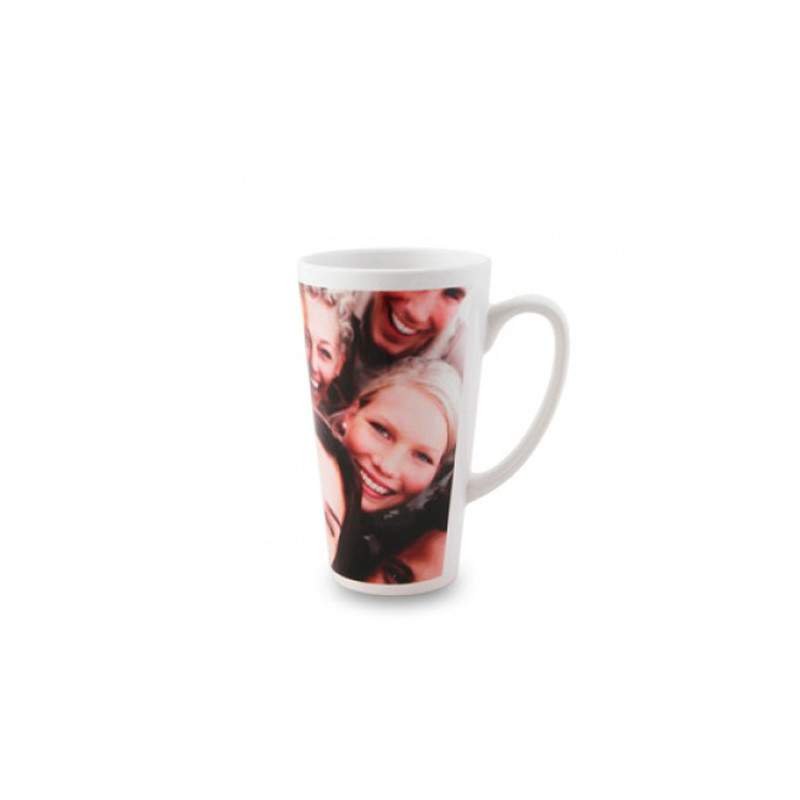 Caneca branca cónica 9x15.4 cm personalizada