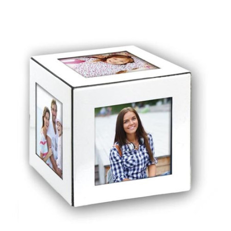 Cubo branco 9x9 cm personalizado