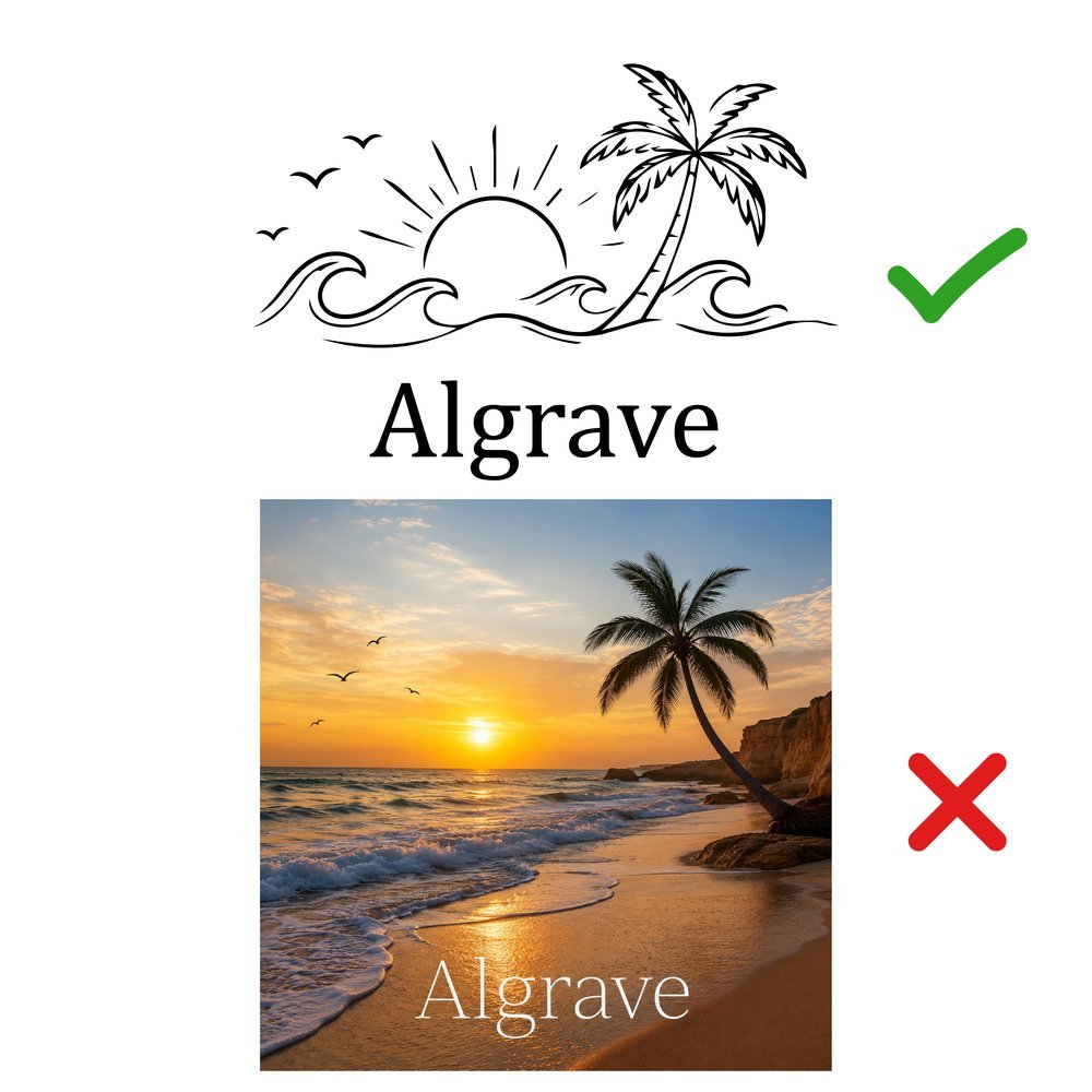 Não usar fotografias reais